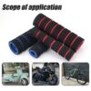 4pcs/Set Universal Grip Comfort Foam Handle Bar Motorcycle, Bicycle | motorcycle handle foam grip Anti-slip surface make more safety Soft and comfortable handle bar grip Fit bike straight grips fr Material: Sponge Quantity:  4 Pcs sets - Image 8
