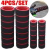 4pcs/Set Universal Grip Comfort Foam Handle Bar Motorcycle, Bicycle | motorcycle handle foam grip Anti-slip surface make more safety Soft and comfortable handle bar grip Fit bike straight grips fr Material: Sponge Quantity:  4 Pcs sets - Image 5